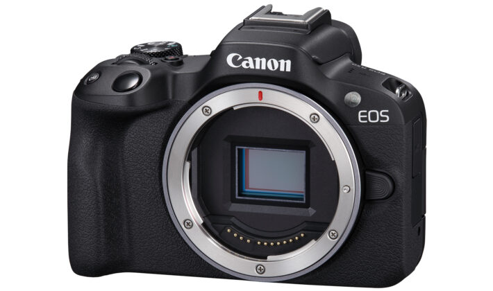 image of the front of a Canon camera