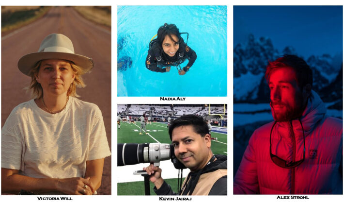 image of four photographers