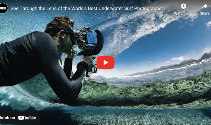 video cover image of the video showing a photographer holding a camera underwater