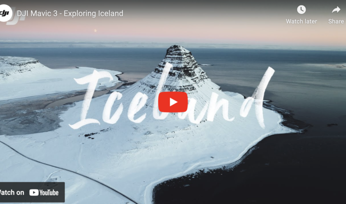 image of a video cover image showing a coastal mountain landscape in Iceland