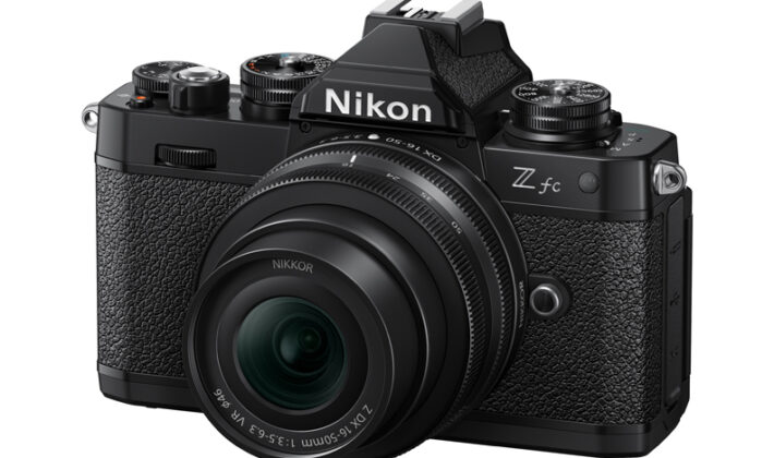 studio image of the Nikon Z fc camera