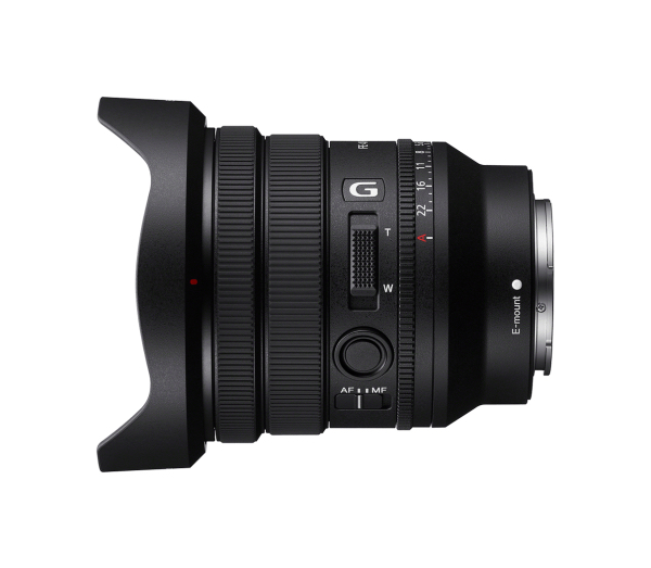 studio image of the Sony FE PZ 16-35mm F4 lens