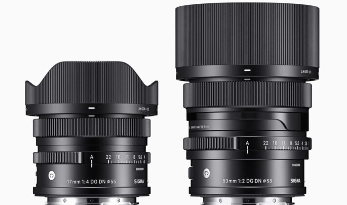 studio photo of two SIGMA lenses