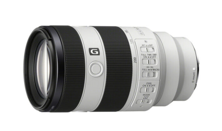 studio photo of the Sony FE 70-200MM F4 Macro G