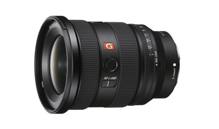studio image of the Sony FE 16-35mm F2.8 GM lens