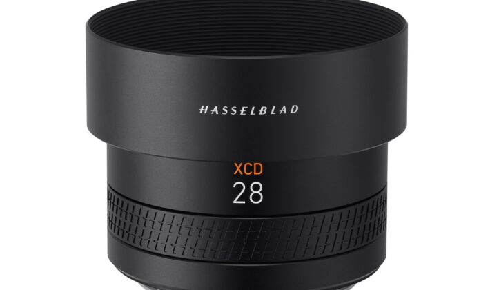 studio image of the Hasselblad XCD 4/28P lens