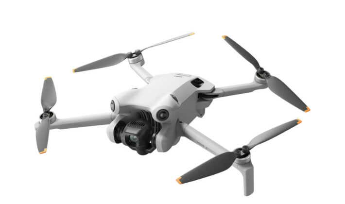 studio photo of the DJI Mini 4 Pro