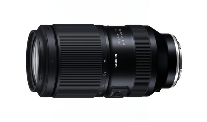 studio image of the Tamron 70-180 lens
