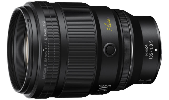 studio image of the NIKKOR Z 135mm f/1.8 S Plena