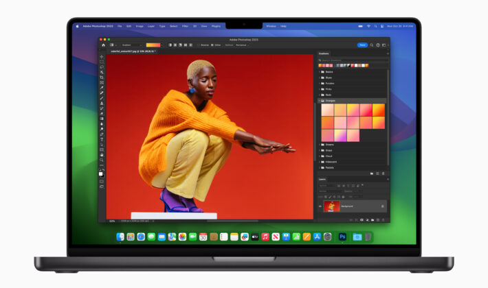 studio image of the Apple Macbook Pro M3 laptop