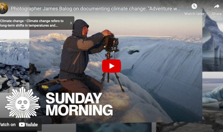 video cover image of James Balog taking a photograph in a snowy environment