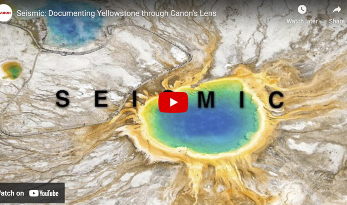 video cover image of the grand prismatic spring at Yellowstone